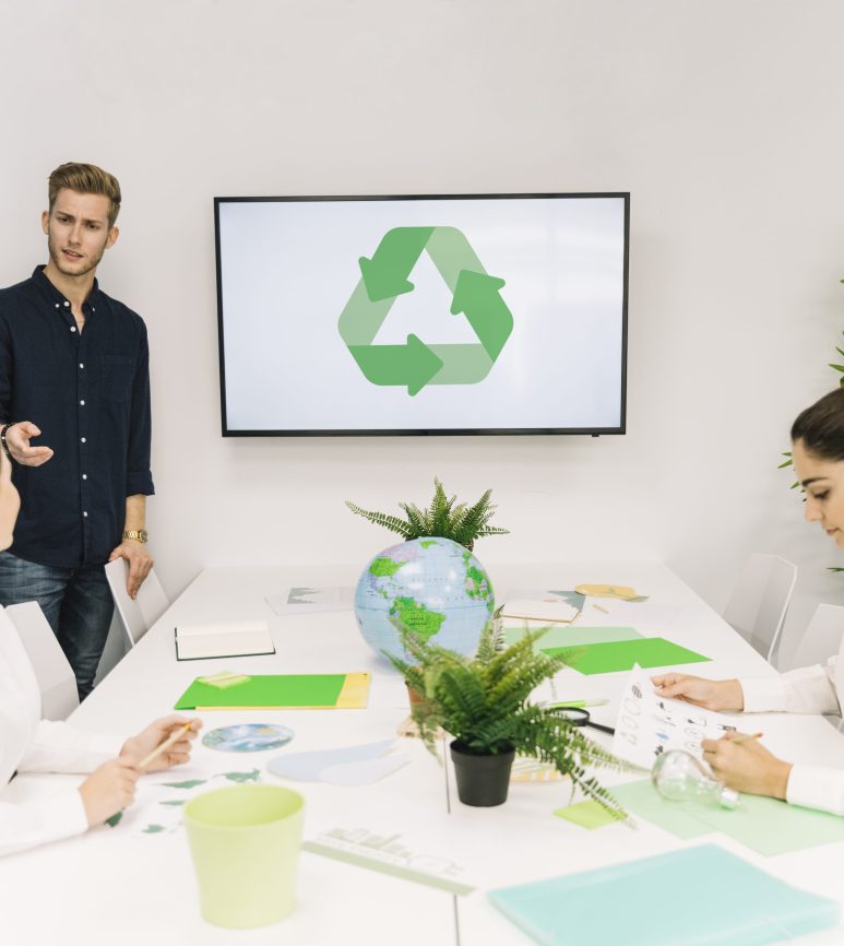 businessman-discussing-recycle-concept-with-his-female-colleague